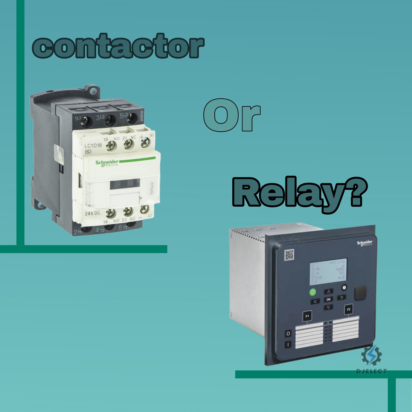 تفاوت کنتاکتور با رله چیست؟